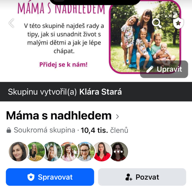 komunita ve skupině Máma s nadhledem